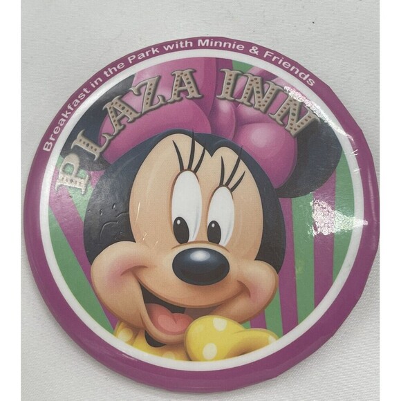 Disneyland Breakfast In The Park with Minnie and Friends Plaza Inn Button - Picture 1 of 5